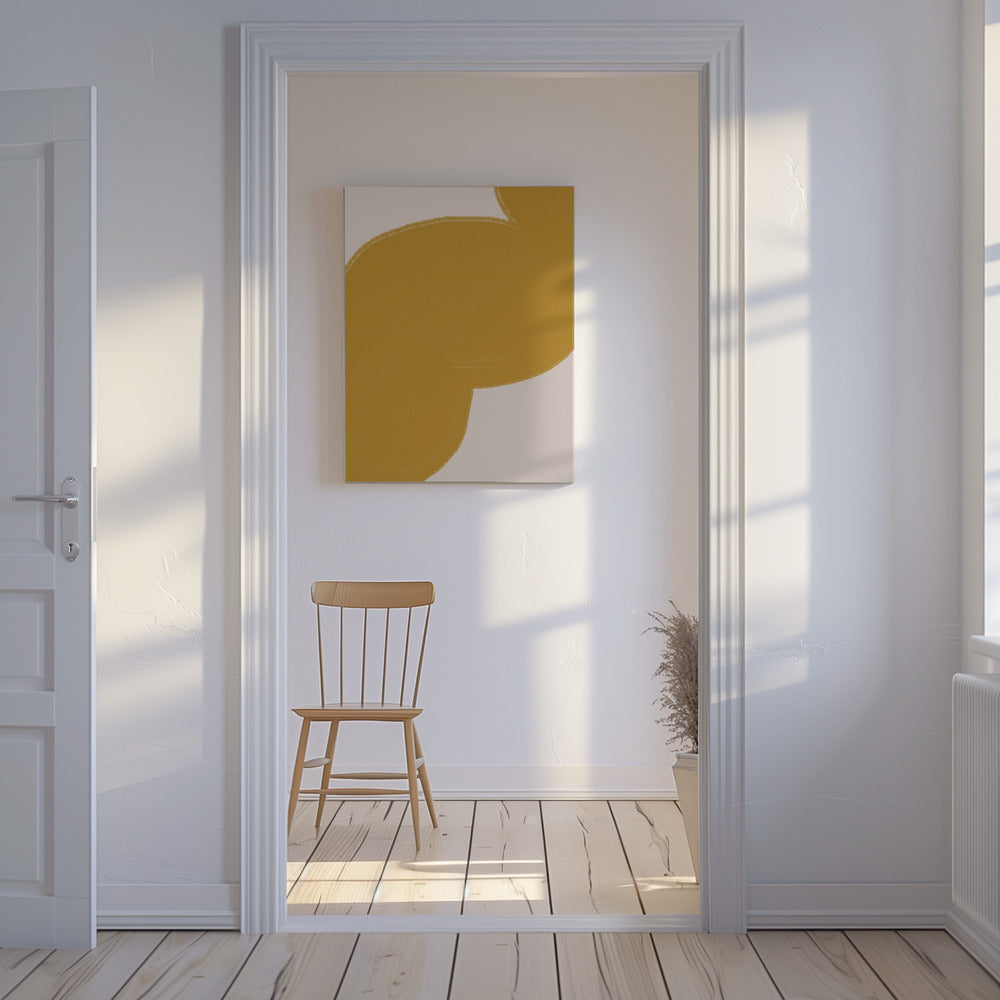 Golden Swirl Path | Canvas