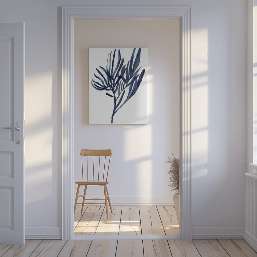 Blue Aquatic Plant Poster 2 | Canvas