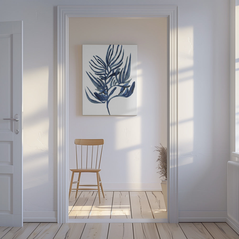 Blue Aquatic Plant Poster 1 | Canvas