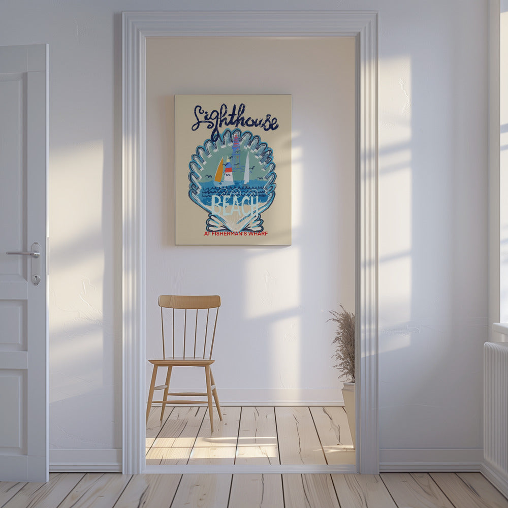 Lighthouse Beach Poster | Canvas