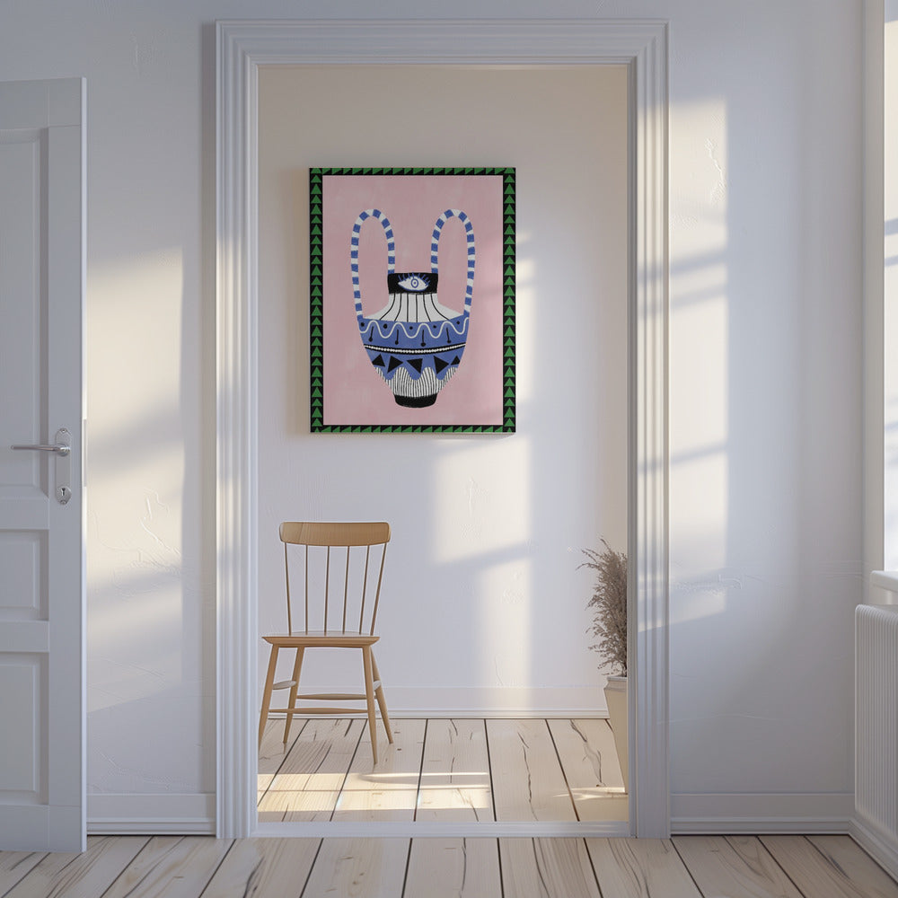 Colorful Geometric Vase | Canvas