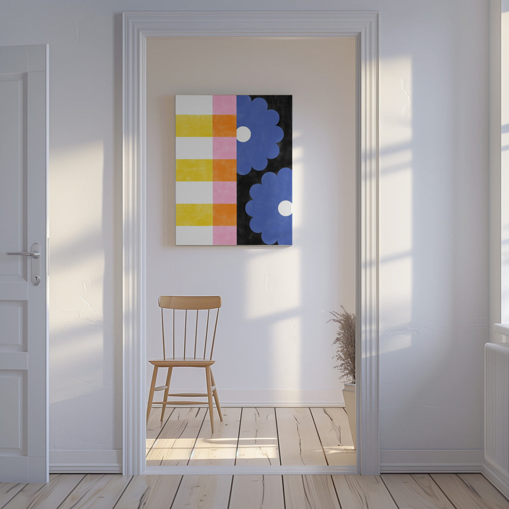 Floral Stripes | Canvas