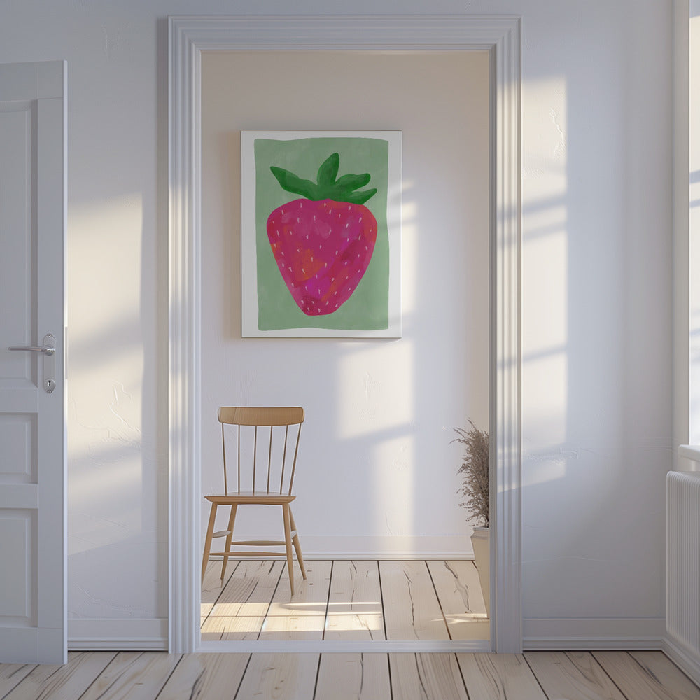 Vibrant strawberry | Canvas