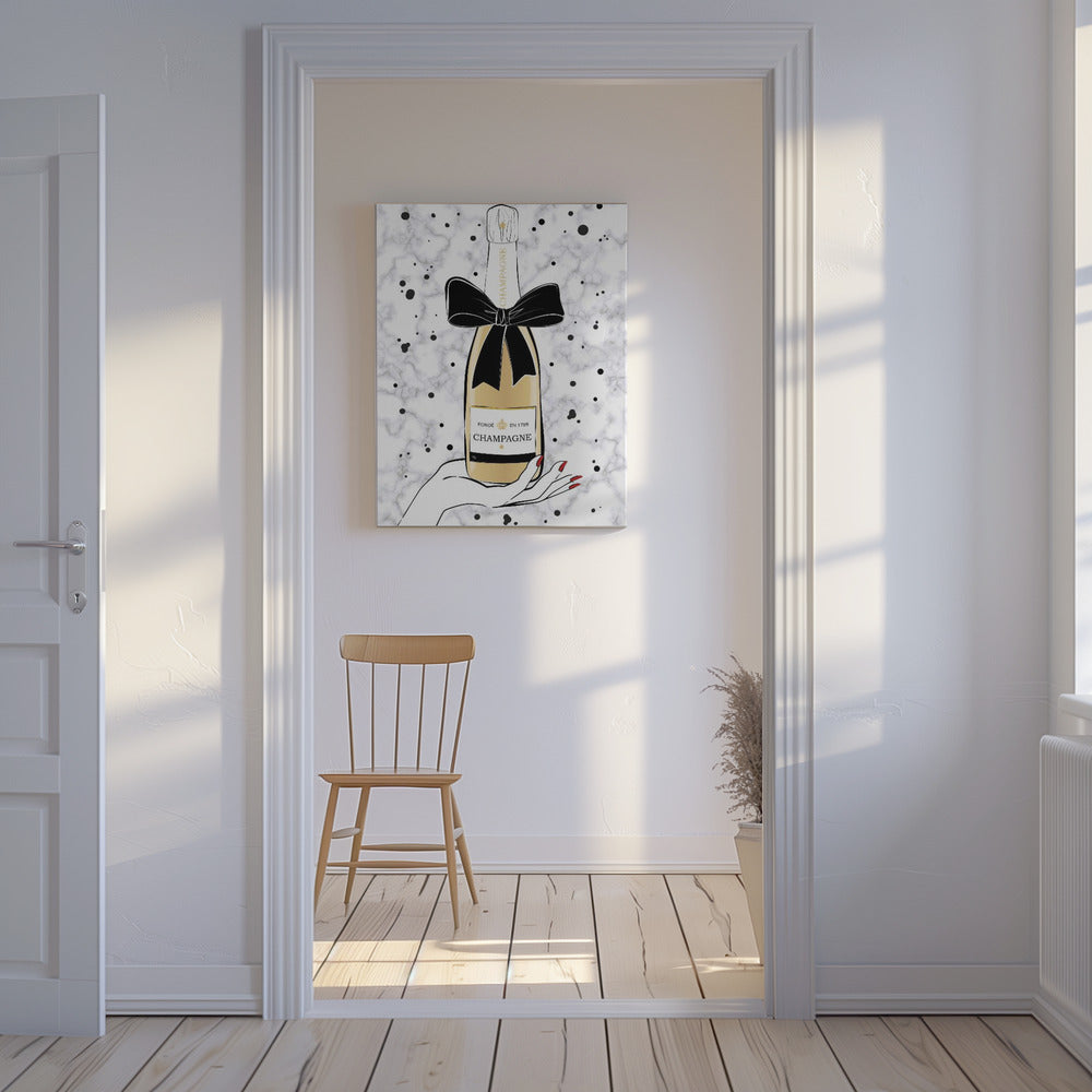 Holding Champagne | Canvas