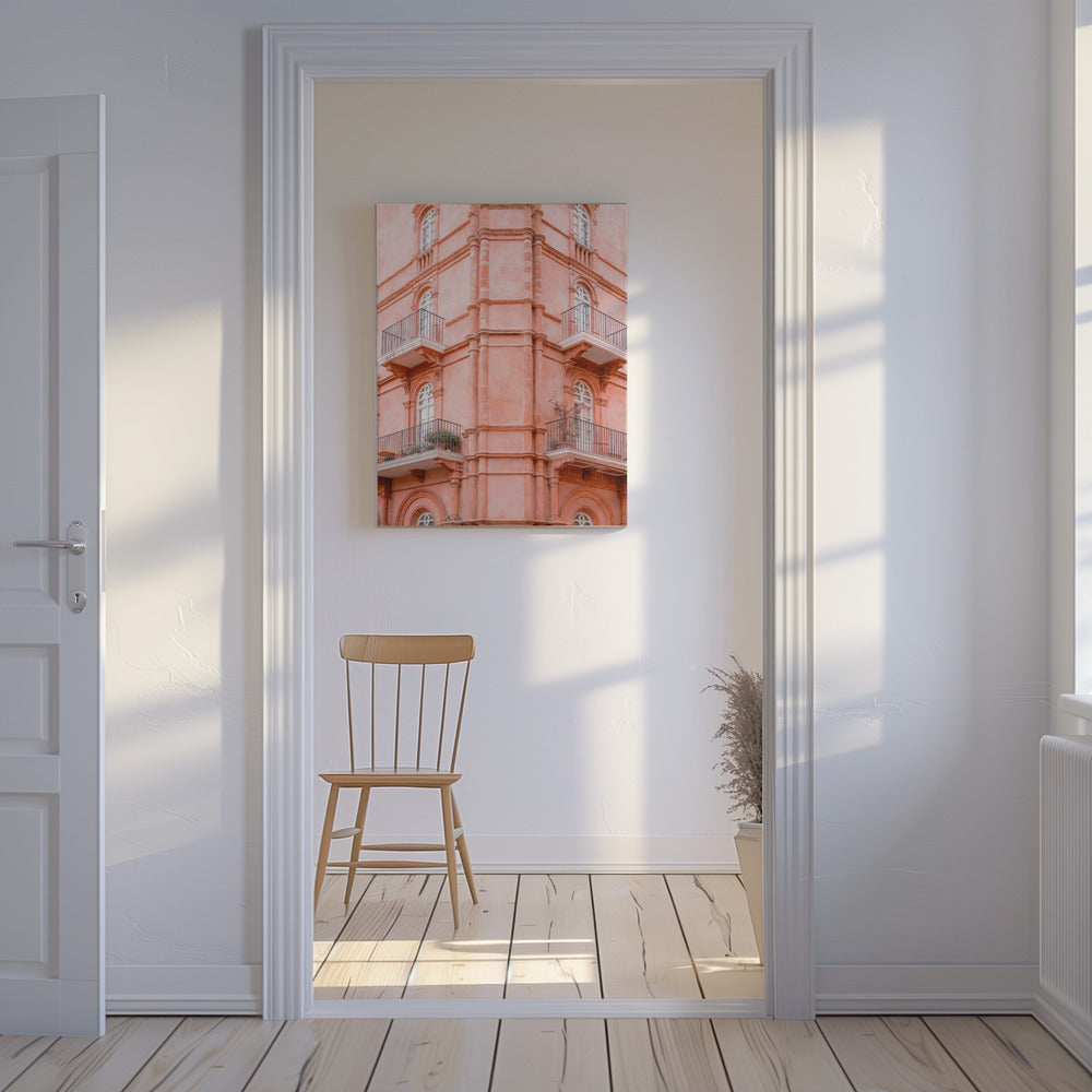 Pastel Pink Umbria | Italy travel photography | Canvas