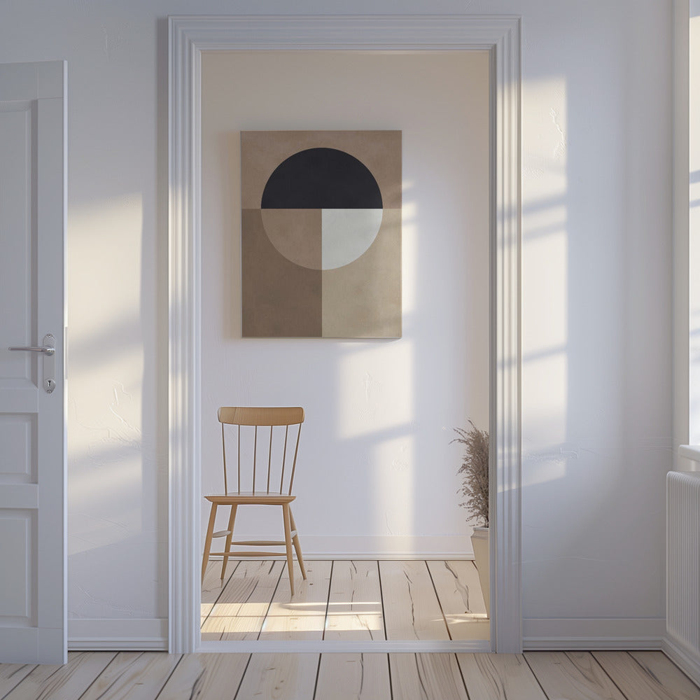 Brown geometry 7 | Canvas