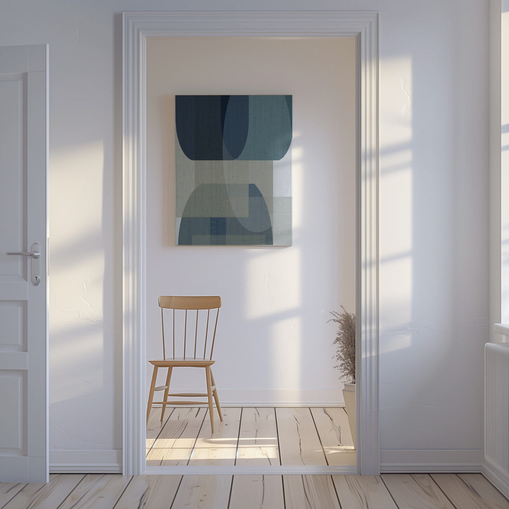 Woven Blue Layers 2 | Canvas