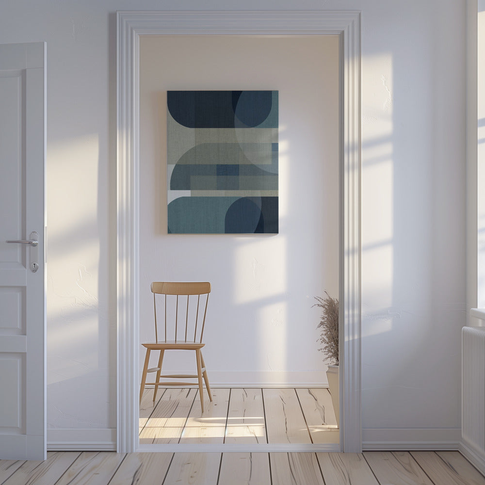 Woven Blue Layers 3 | Canvas