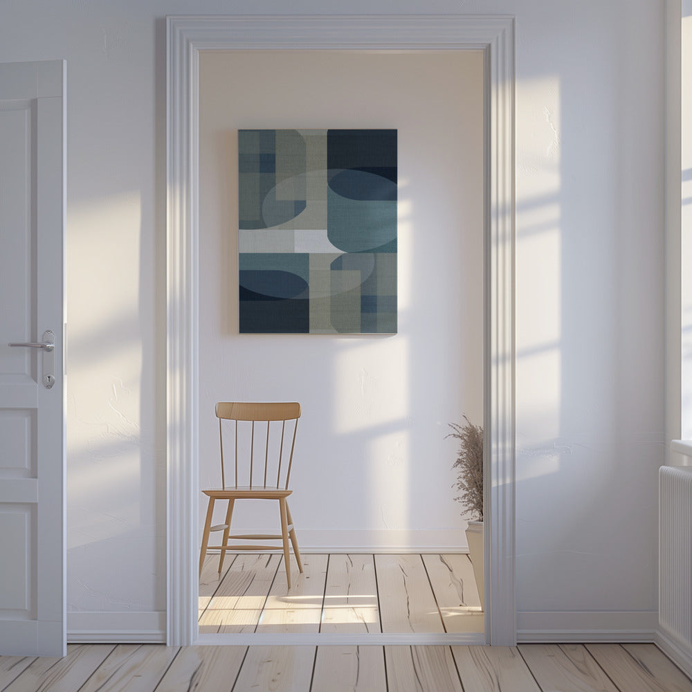 Woven Blue Layers 5 | Canvas