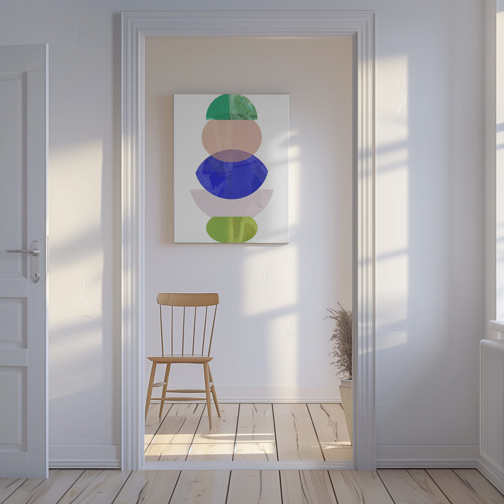 Coloured Shapes Stack 1 | Canvas