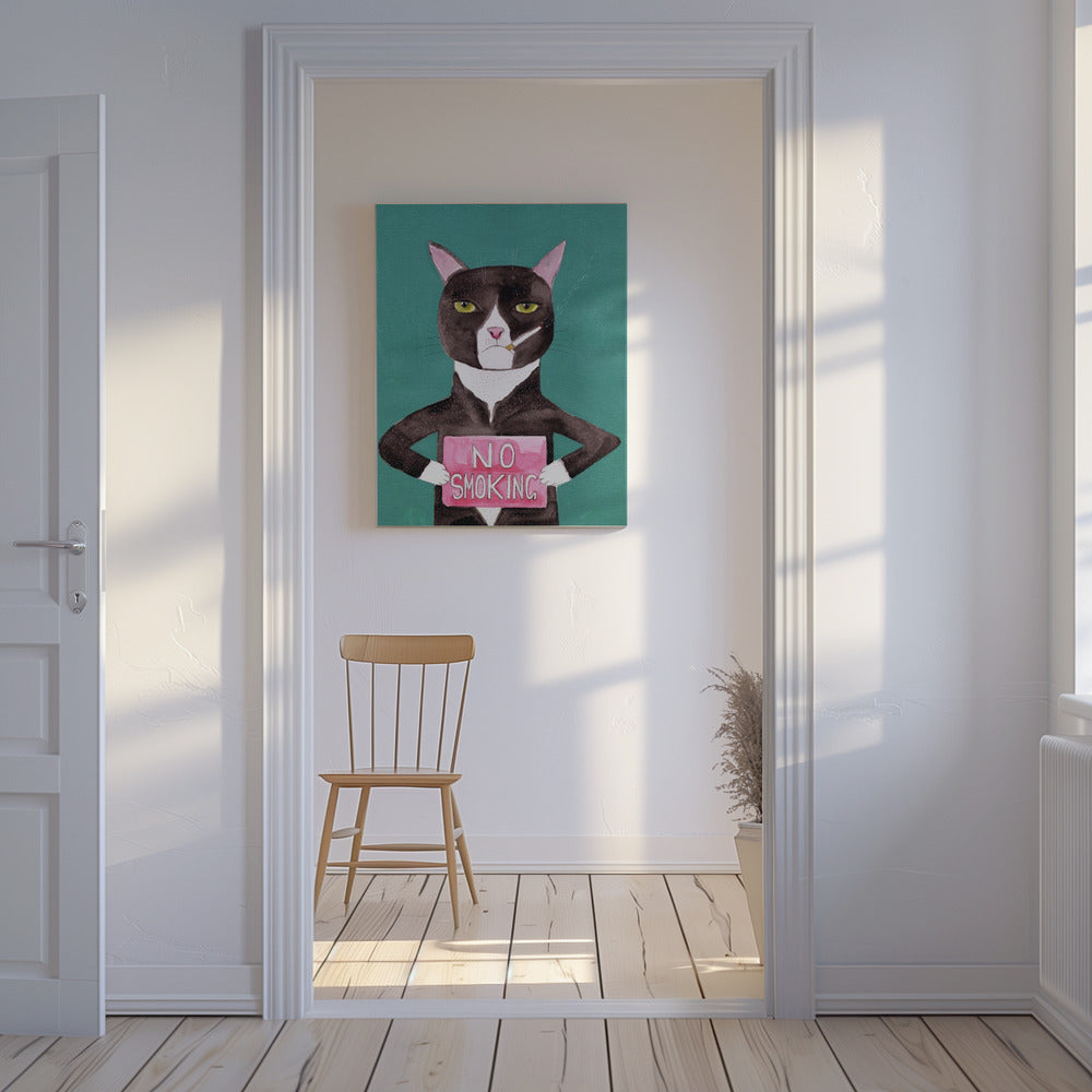 Smoking cat | Canvas