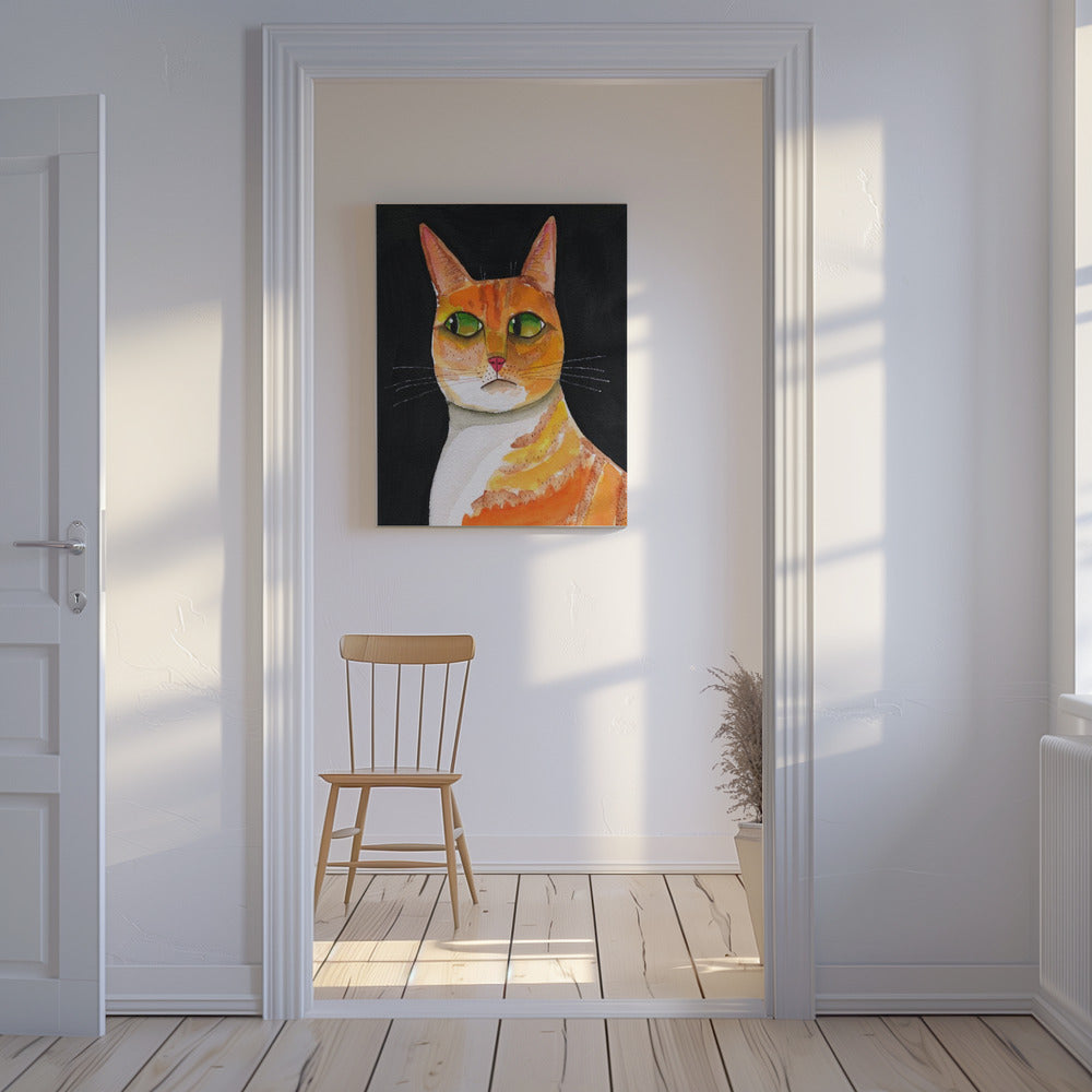 Side Eye Cat Closeup ginger cat | Canvas