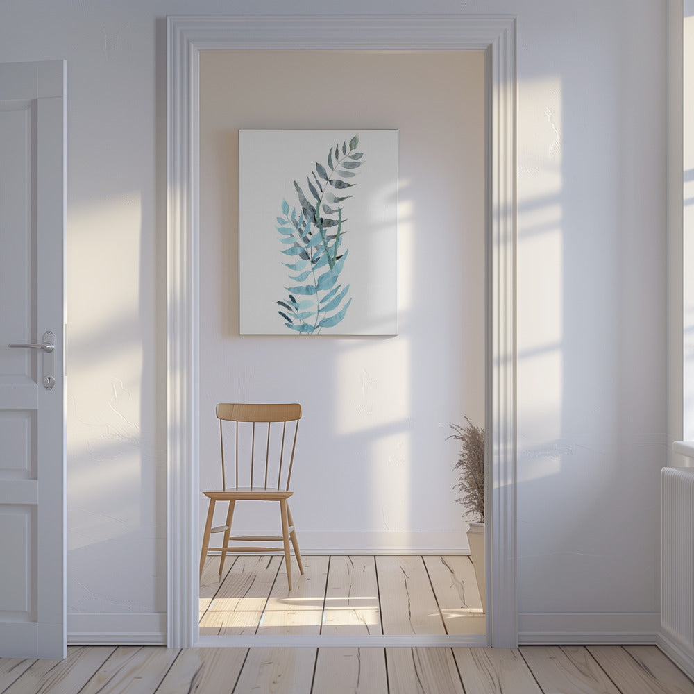 Blue Watercolour Flowers 1 | Canvas