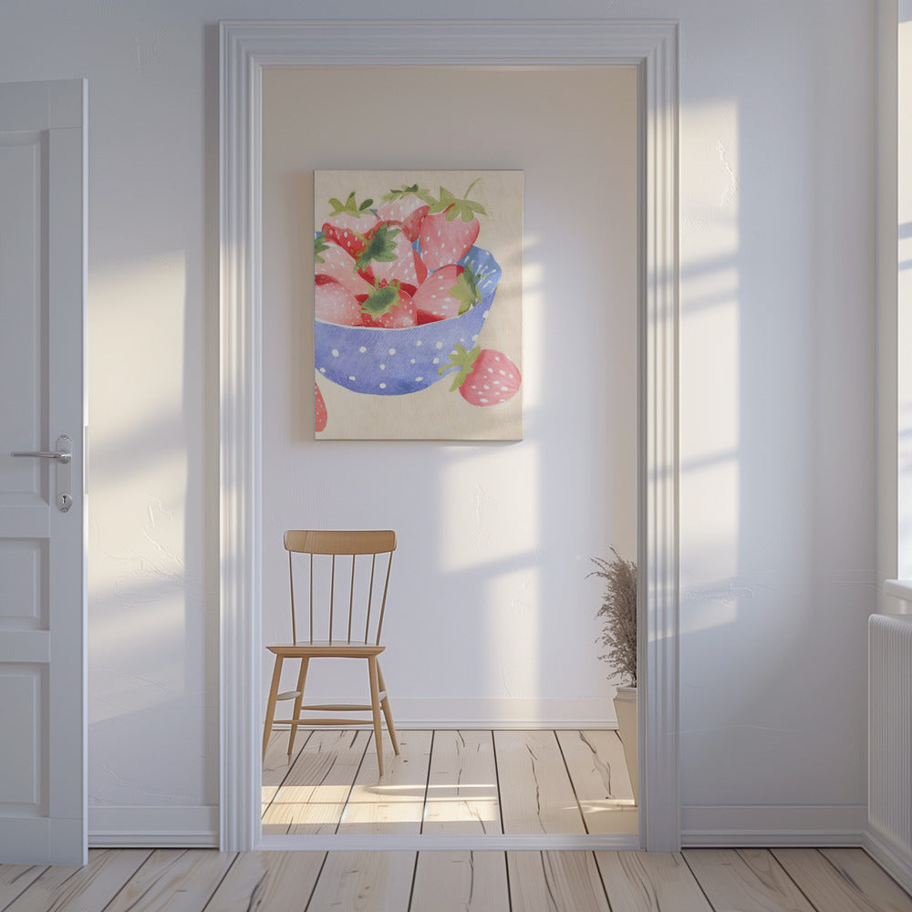 Erdbeeren in Schale | Canvas