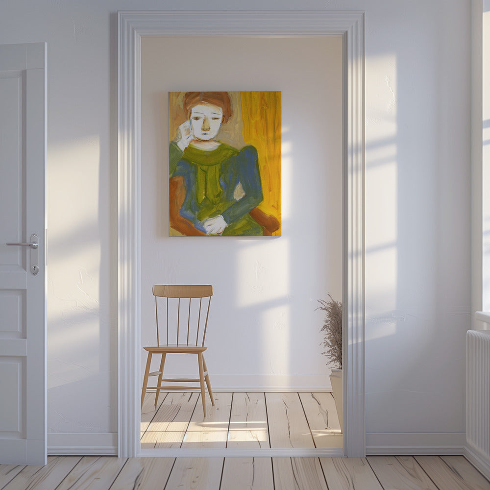 Lady Thinking | Canvas