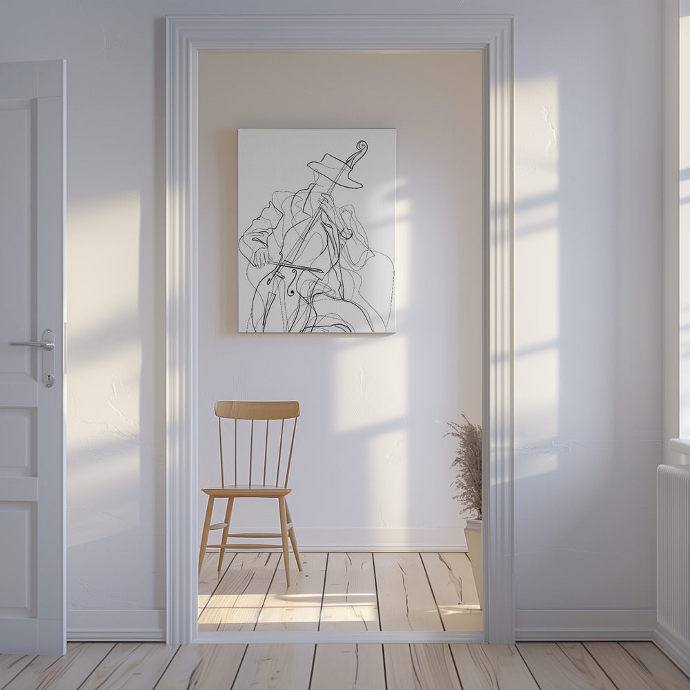 Line Art Musican 1 | Canvas