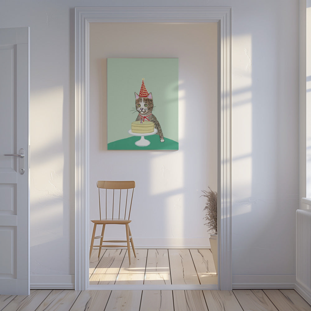 Birthday cat | Canvas