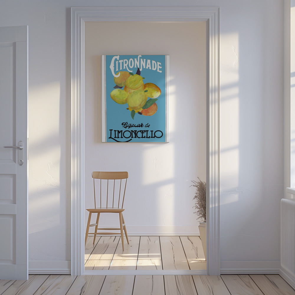 Citronnade Limoncello On Blue and Black | Canvas