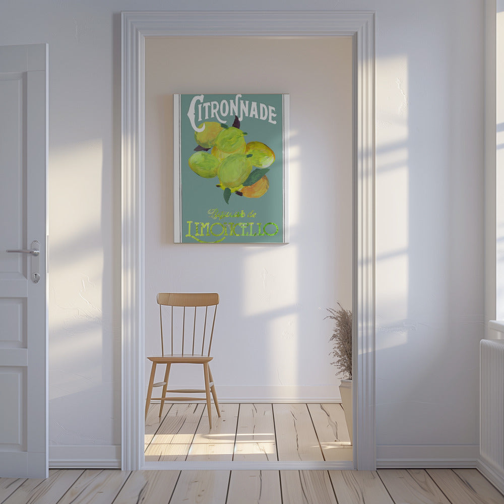 Citronnade Limoncello On Blue | Canvas