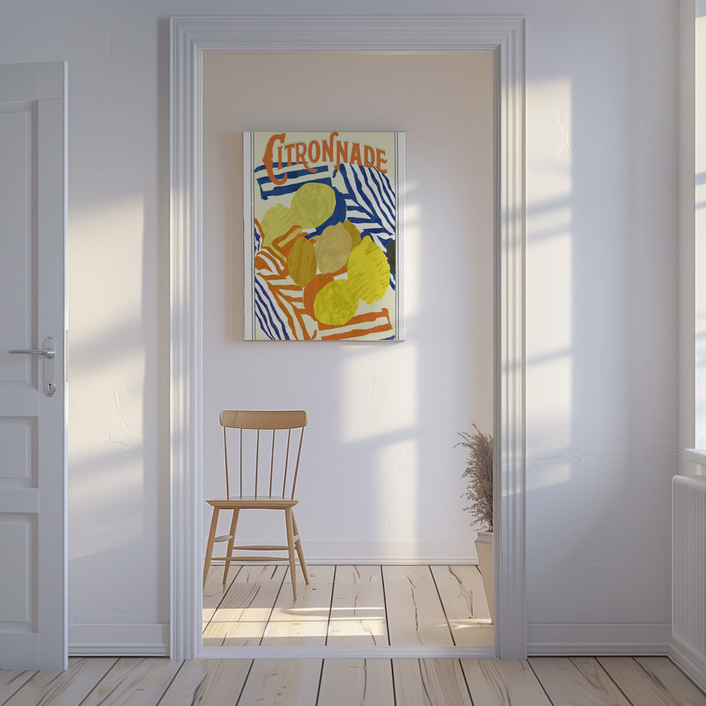Citronnade Orange and Blue | Canvas