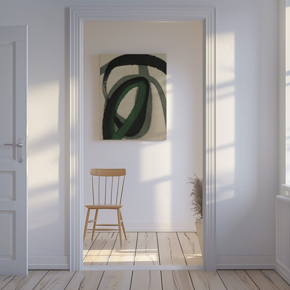 Emerald Whorls | Canvas