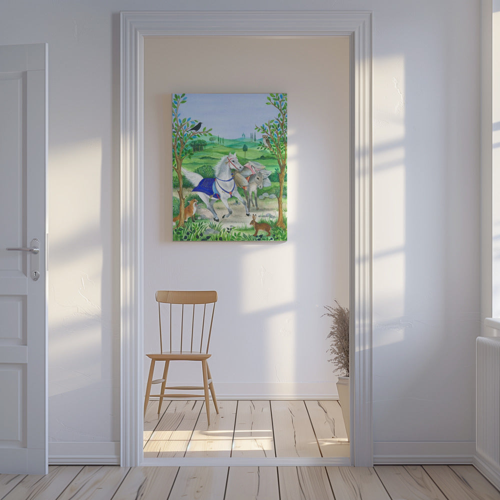 The Harmony Of Nature And Animal Life, | Canvas