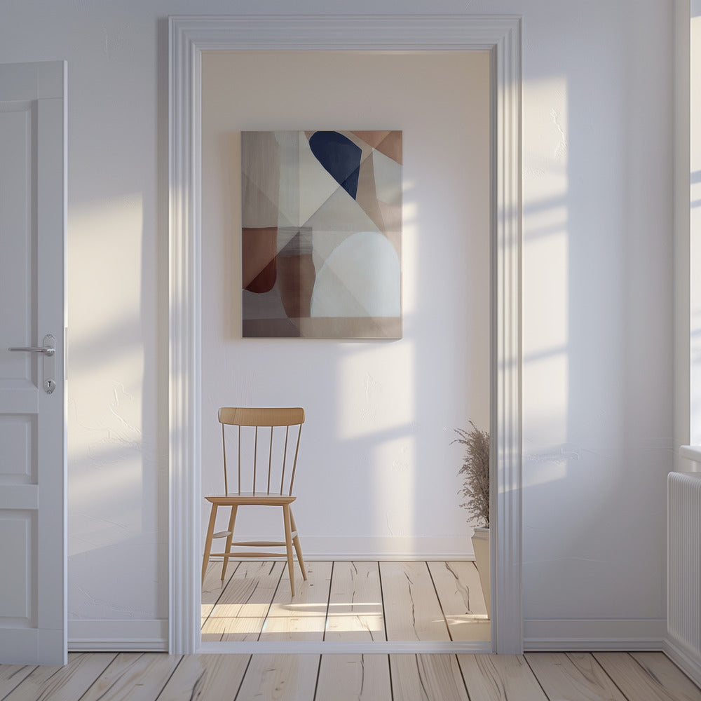 Abstract Copper Neutral Tone Painting 1 | Canvas