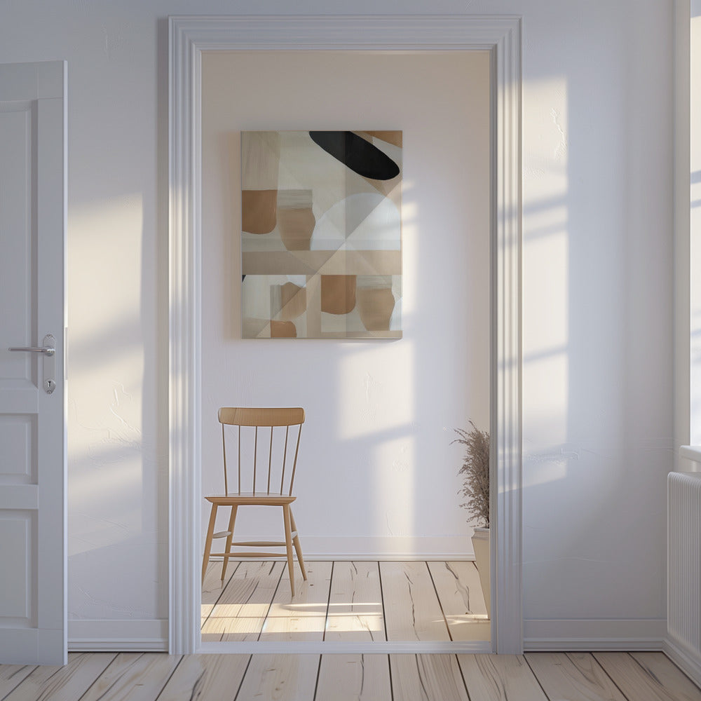 Abstract Copper Neutral Tone Painting 3 | Canvas