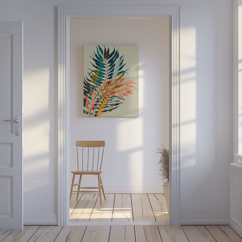 Colorful Palm Leaves | Canvas