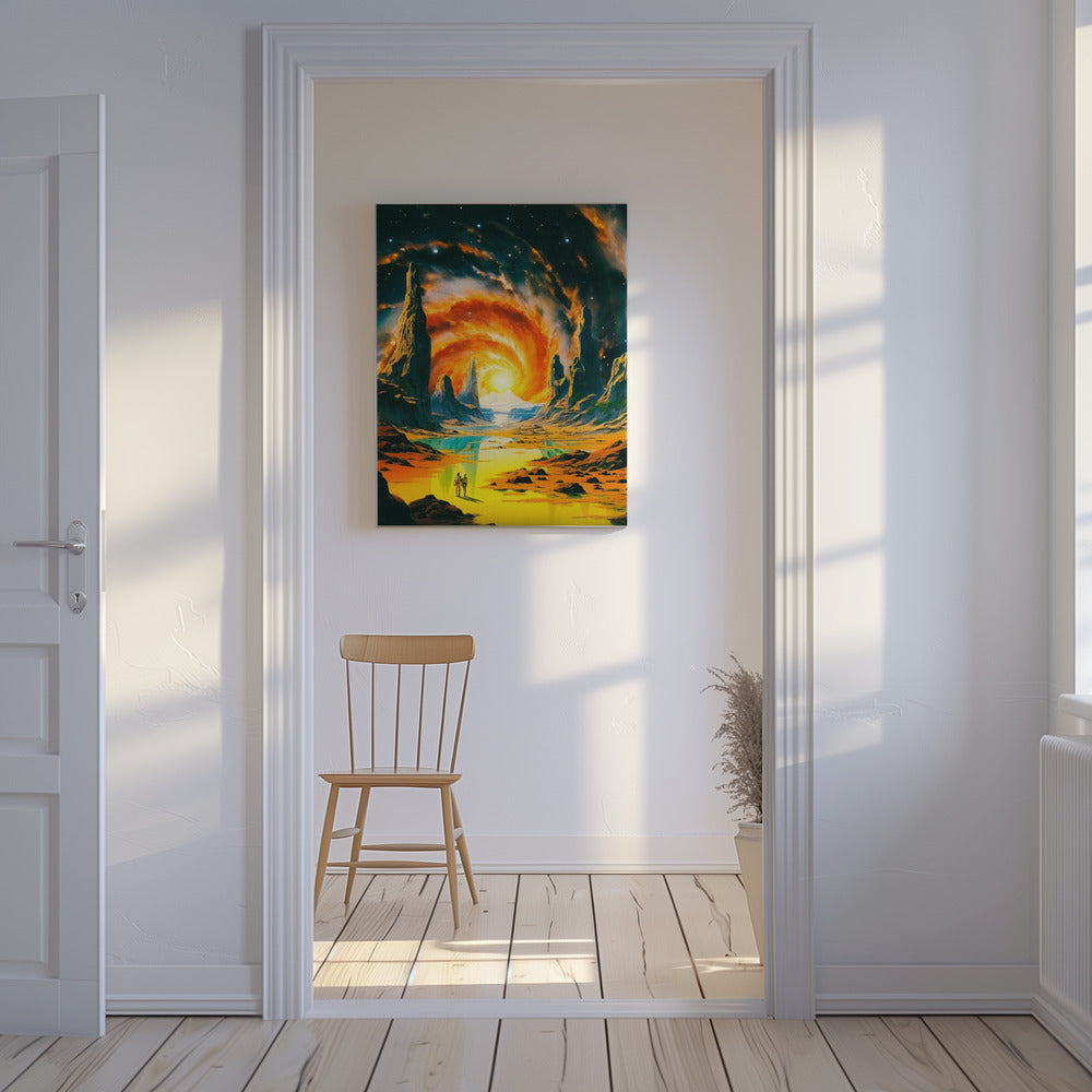 Romantic Space Walk | Canvas