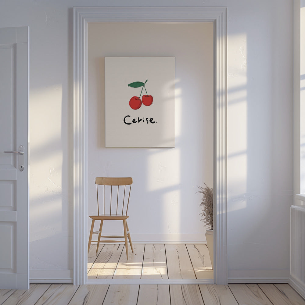 Modern French Fruits Collection &quot;Cherry / Cerise&quot; | Canvas