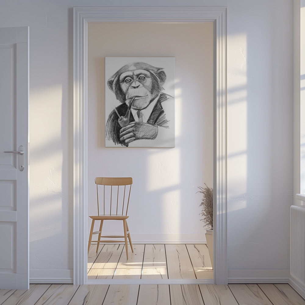 Sophisticated Chimp | Canvas