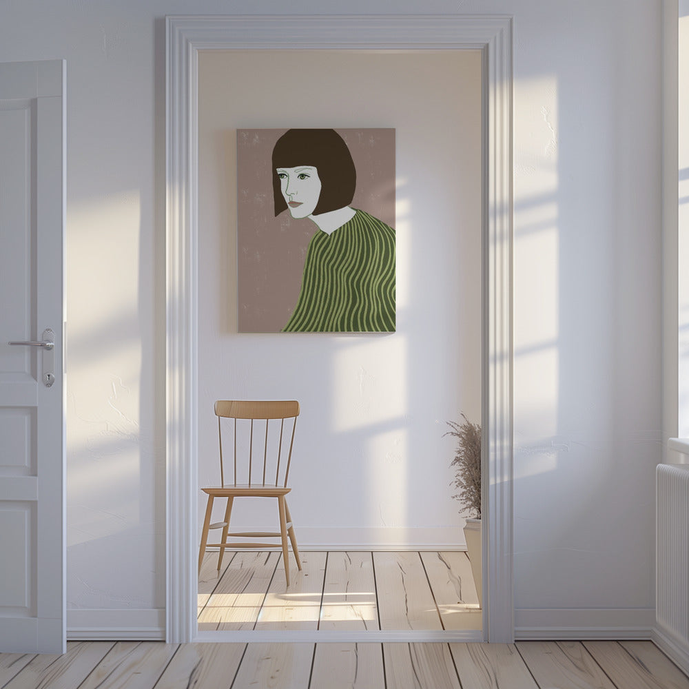 The brunette | Canvas