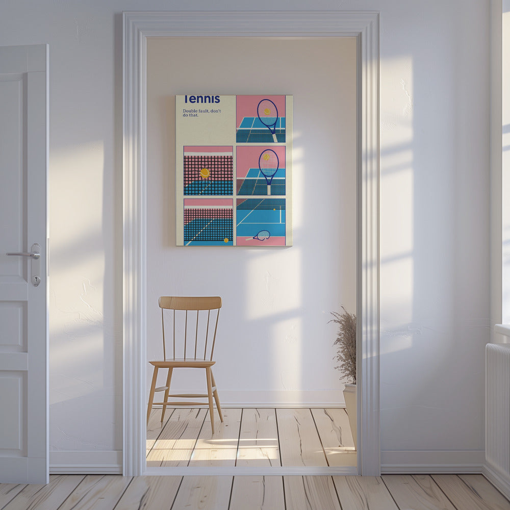 Poster Tennis Double Vault | Canvas