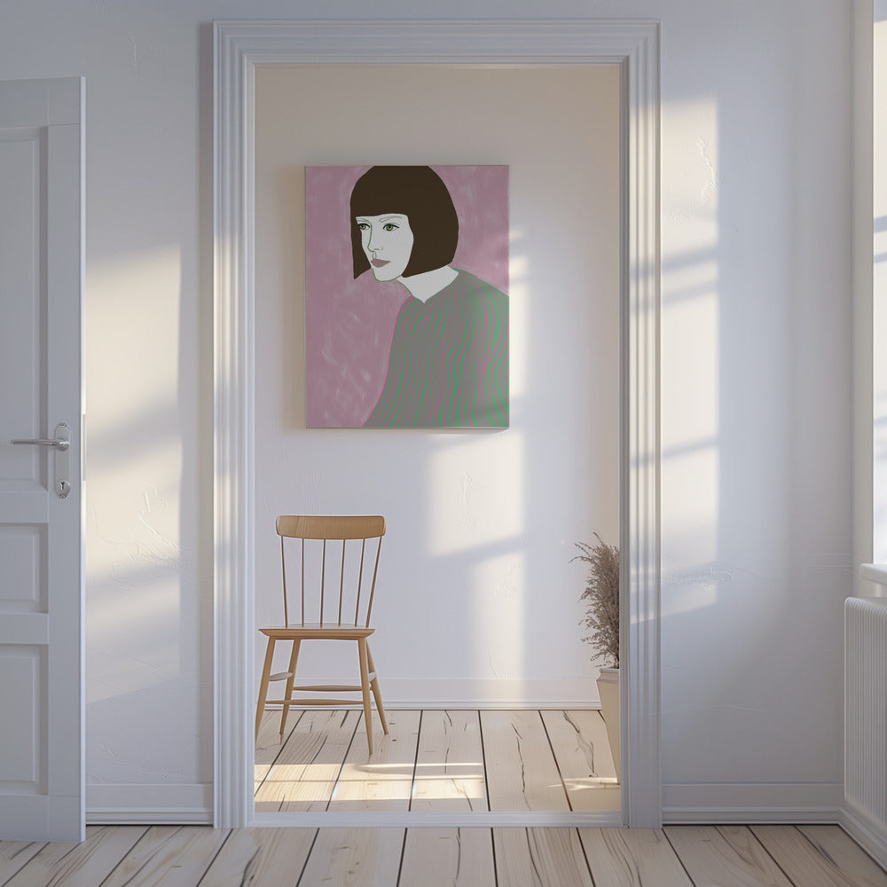 The brunette | Canvas