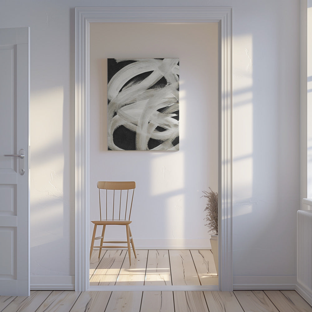 Abstract Brush Strokes 129 | Canvas