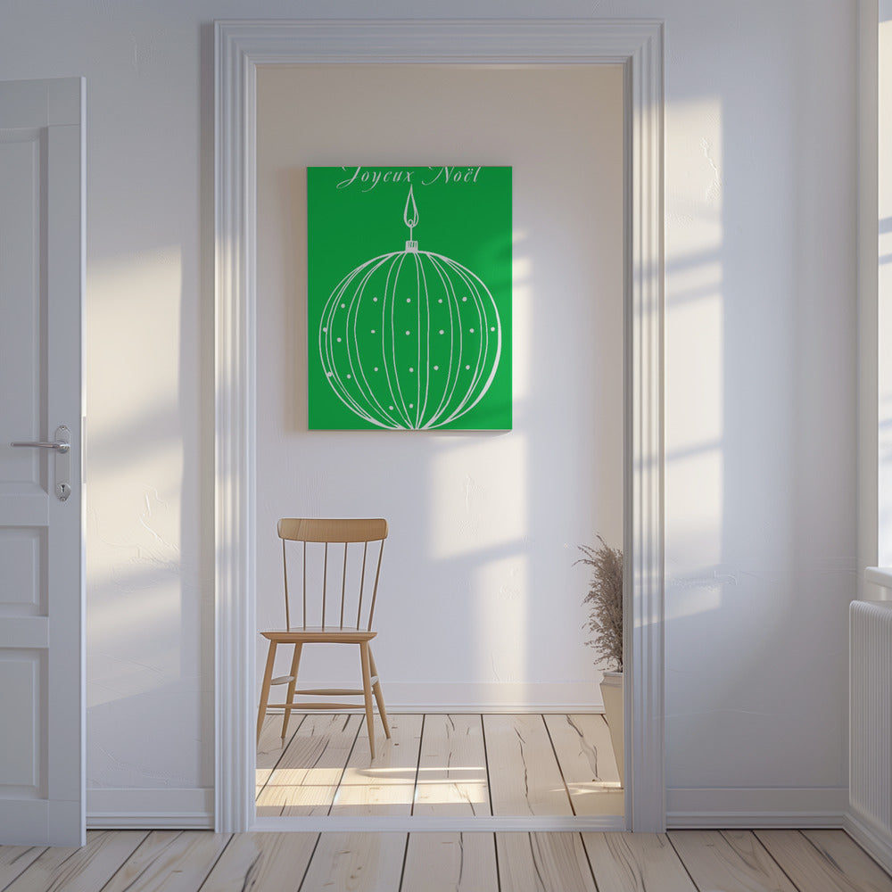 Bows and Baubles: Joyeux Noël Christmas | Canvas