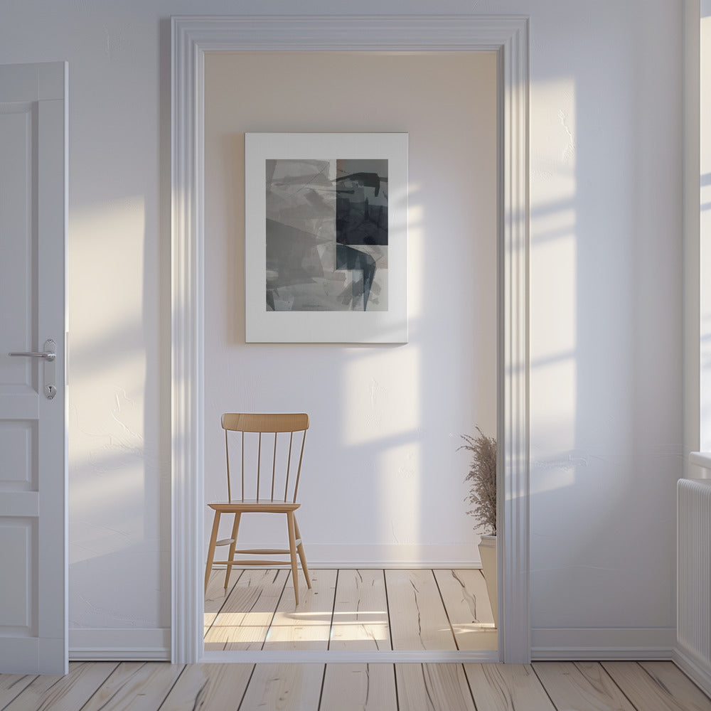 Abstract Monochrome Wash 2 | Canvas