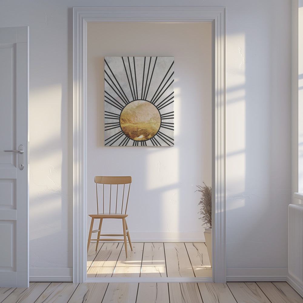 Black gold mid sun | Canvas