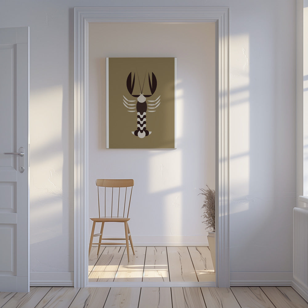 Golden Animals - Lobster (Gold) | Canvas