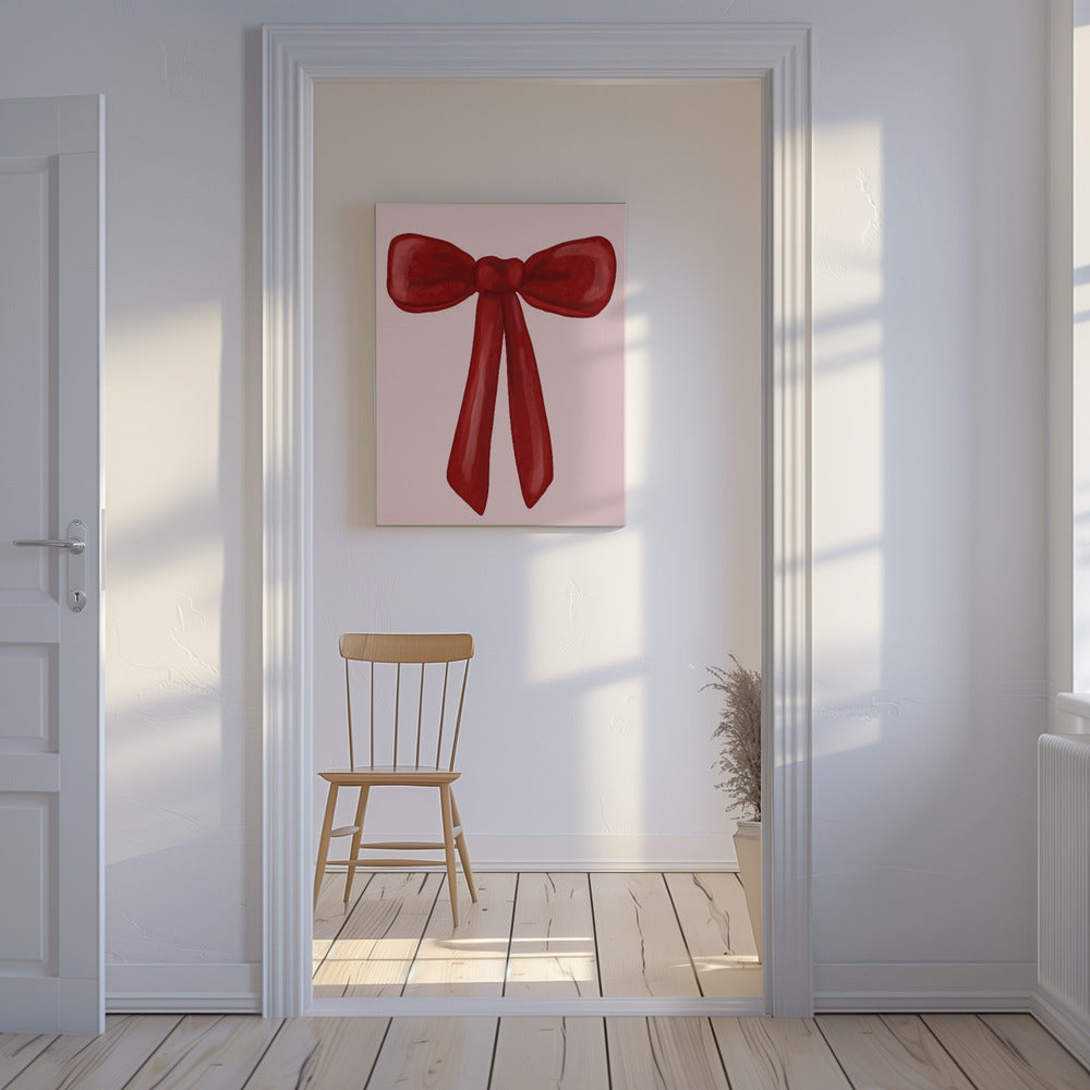 Scarlet Ribbon Tied | Canvas