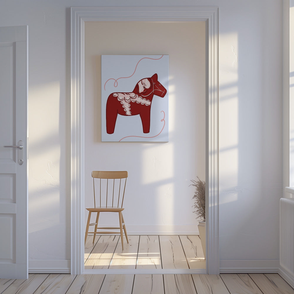 Red Horse Whimsy | Canvas