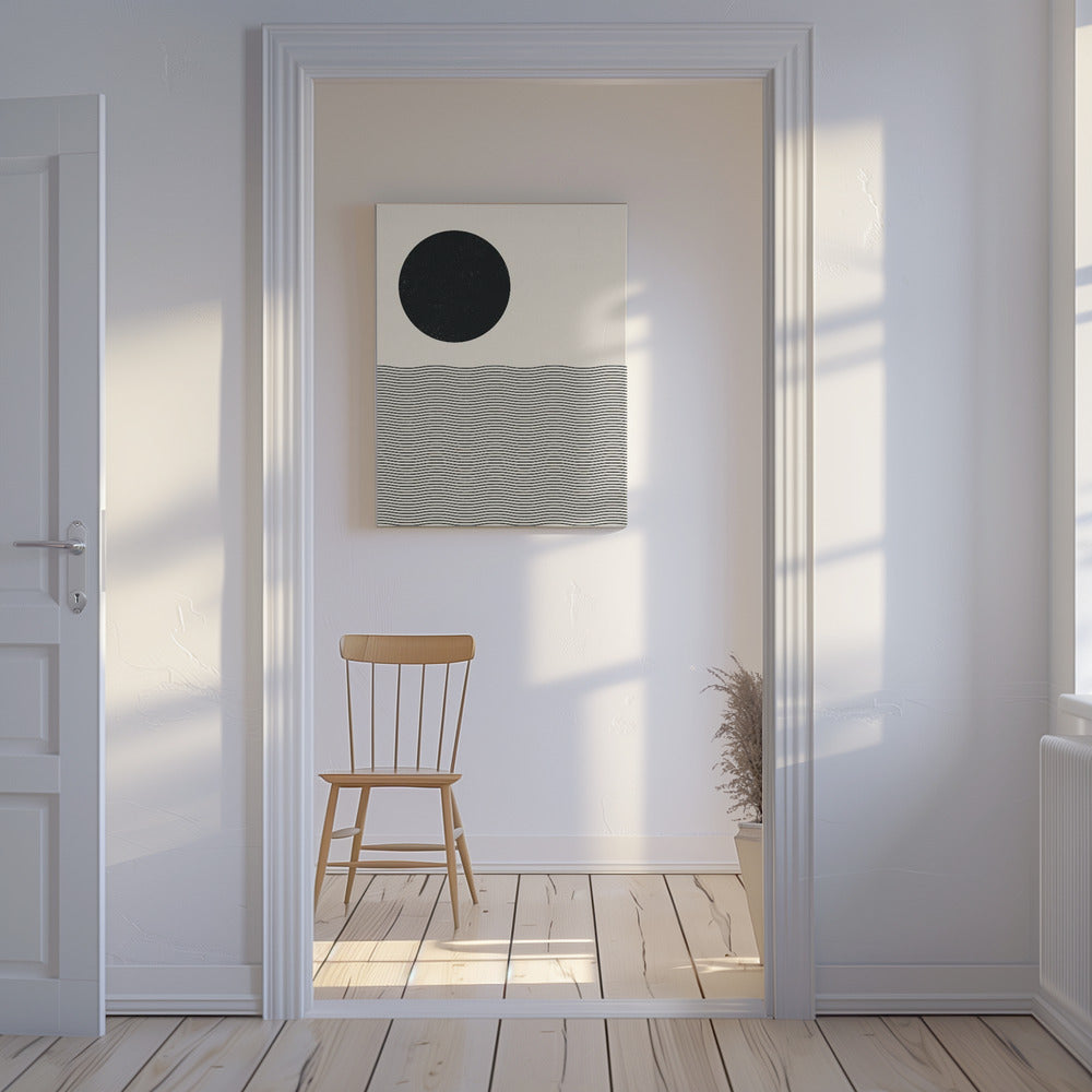 Woodblock Ocean | Canvas