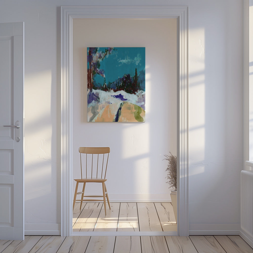 Winter Scene  In the Forest 1 | Canvas