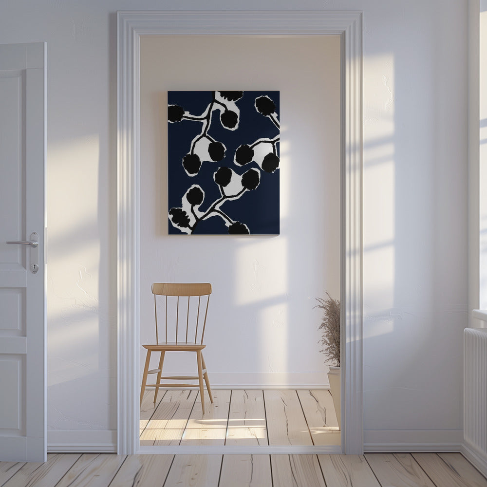 Black Floral Silhouette 2 | Canvas