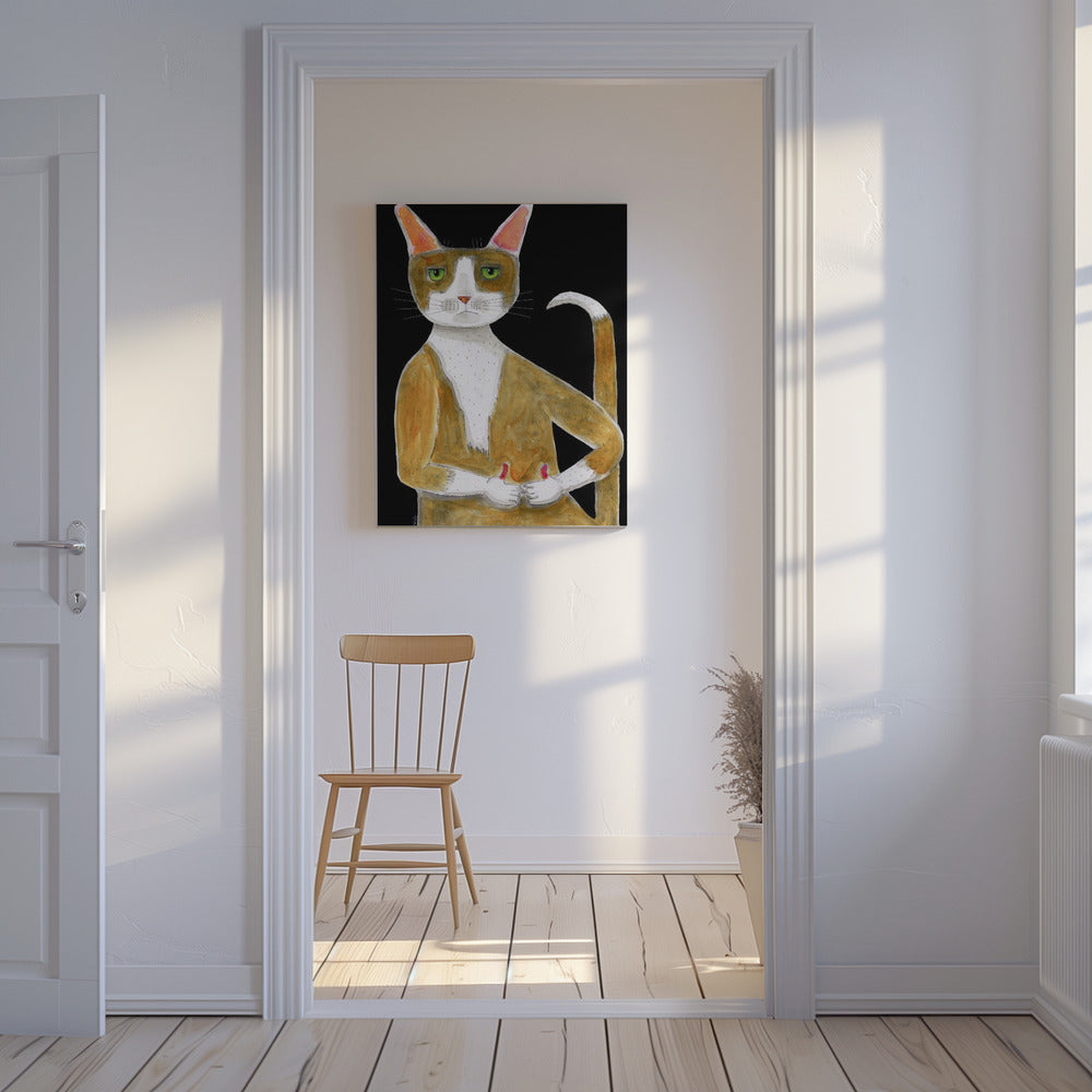 All Ok cat, thumbs up. | Canvas