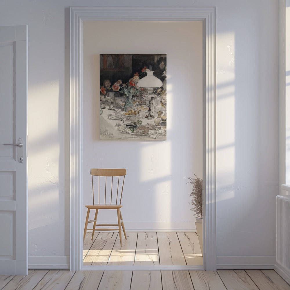 Around the Evening Lamp (1900) | Canvas