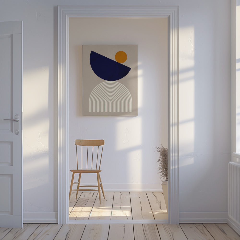 Lines and semicircles 2 | Canvas