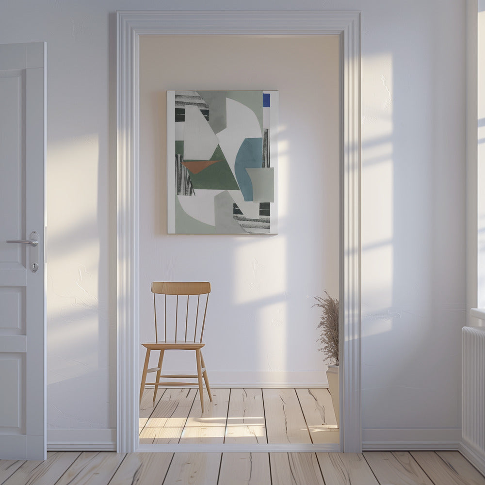 Neutral Geometric Print No 1 | Canvas