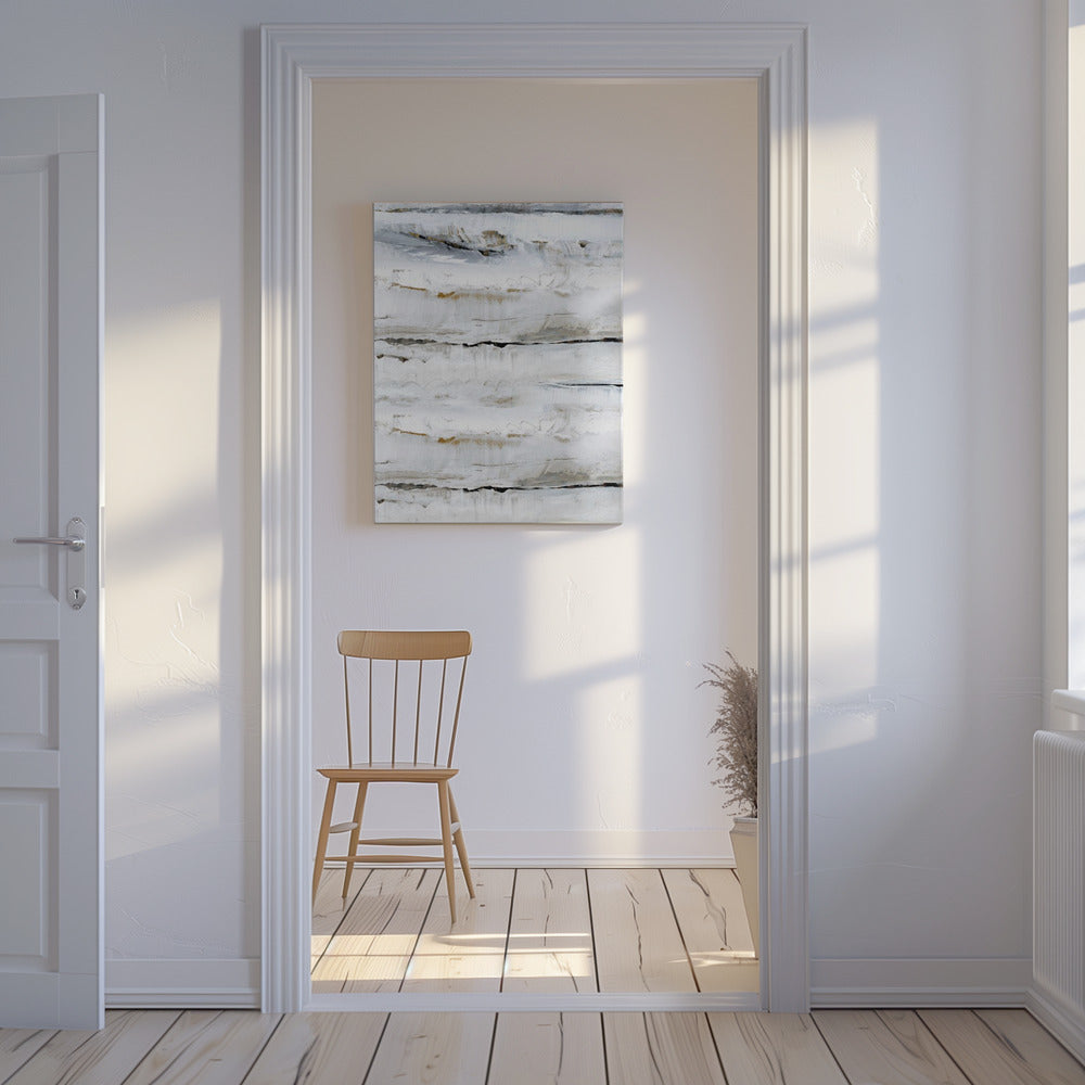 Abstract Soft Whites 3 | Canvas